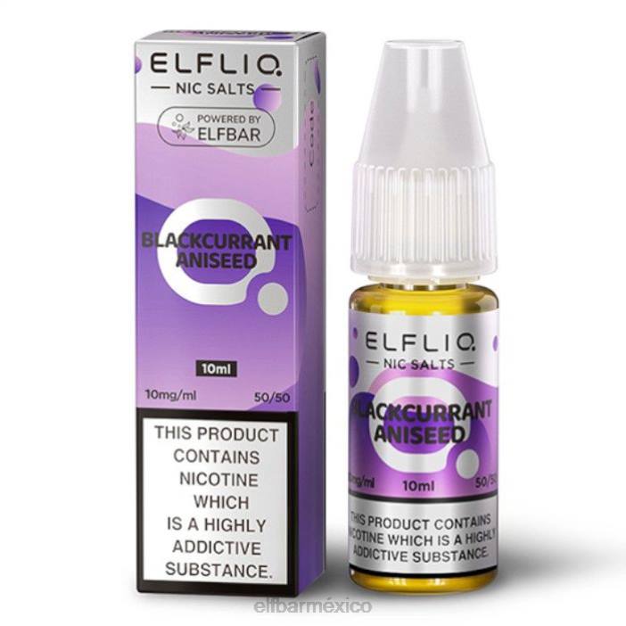 ELF BAR BC5000 Mexico Sales de elfliq nic - anís de grosella negra - 10ml-20 mg/ml J40L178