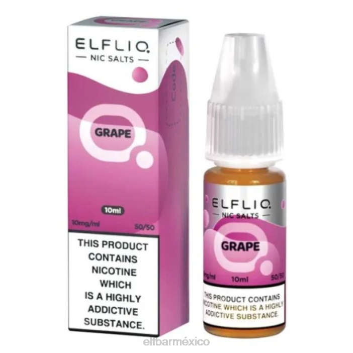 ELF BAR BC5000 Mexico Sales de elfliq nic - uva - 10ml-10 mg/ml J40L191