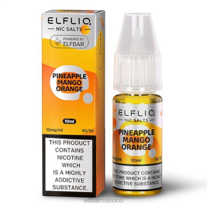 ELF BAR Bc5000 Como Funciona Sales de elfliq nic - piña mango naranja - 10ml-20 mg/ml J40L174