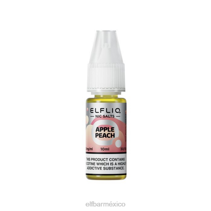 ELF BAR Sabores Mas Vendidos Sales nic de melocotón y manzana elfliq - 10ml-10 mg/ml J40L219