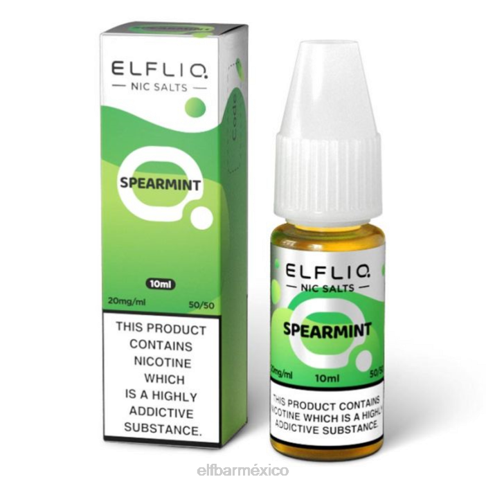 ELF BAR Sabores Mas Vendidos Sales nic de menta verde elfliq - 10ml-5mg J40L206