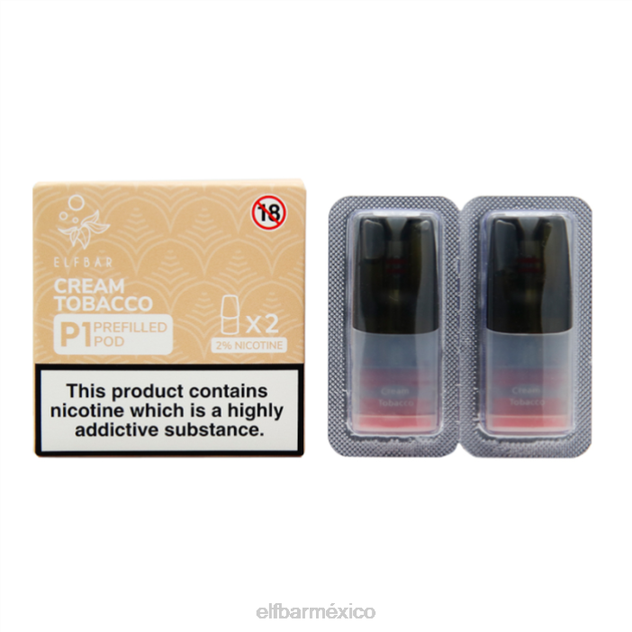 ELFBAR Mexico mate 500 p1 vainas precargadas - 20 mg (paquete de 2) sandía mango melocotón J40L158