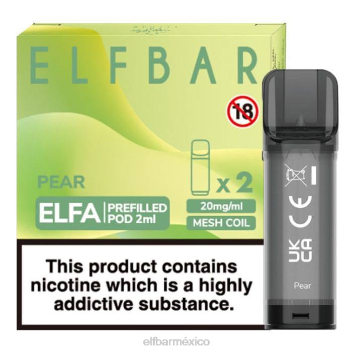 ELF BAR BC3500 Precio cápsula precargada de elfa - 2 ml - 20 mg (paquete de 2) J40L123 pera