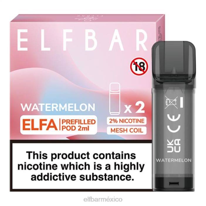 ELF BAR BC5000 Mexico cápsula precargada de elfa - 2 ml - 20 mg (paquete de 2) J40L113 cola de cereza