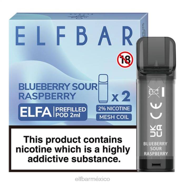 ELF BAR BC5000 Mexico cápsula precargada de elfa - 2 ml - 20 mg (paquete de 2) J40L113 cola de cereza