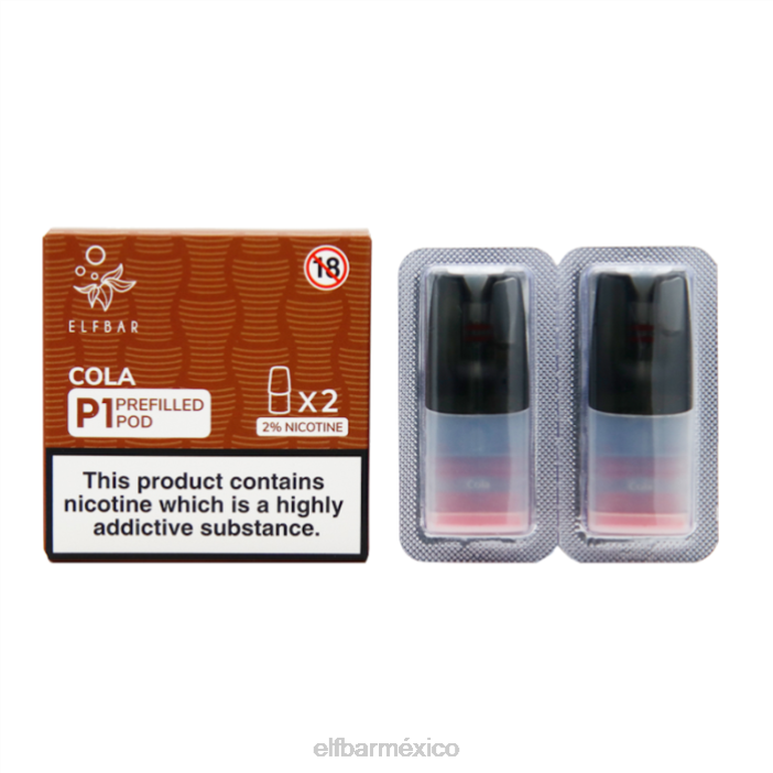 ELF BAR Mexico mate 500 p1 cápsulas precargadas - 20 mg (paquete de 2) J40L157 frambuesa arándano