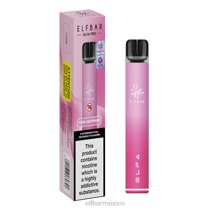 ELF BAR Monterrey kit elfa pro pod - recargable J40L72 vaina precargada de limonada rosa + rosa