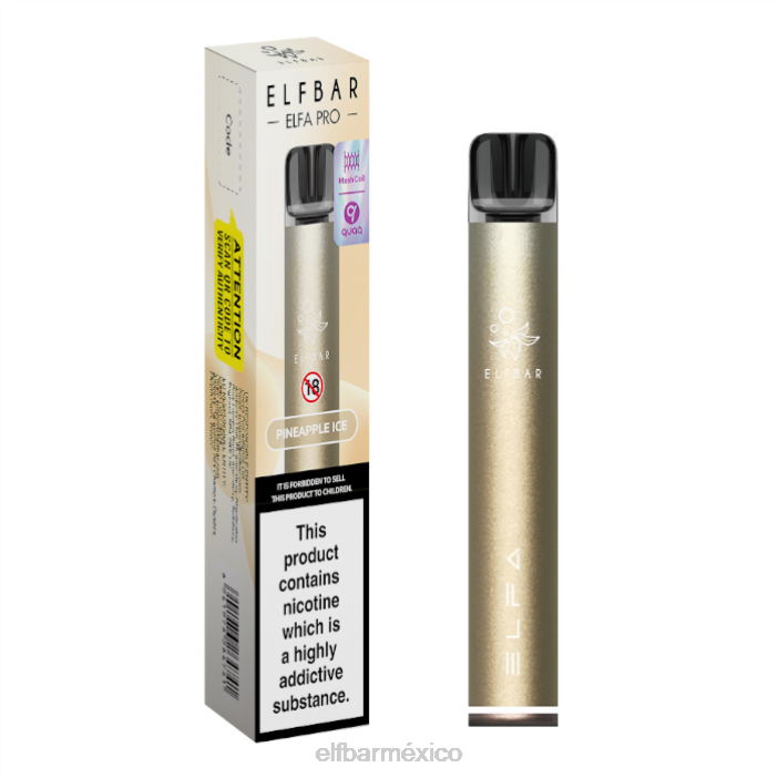 ELF BAR Sabores 4000 kit elfa pro pod - recargable J40L75 vaina precargada de oro oscuro + hielo de piña