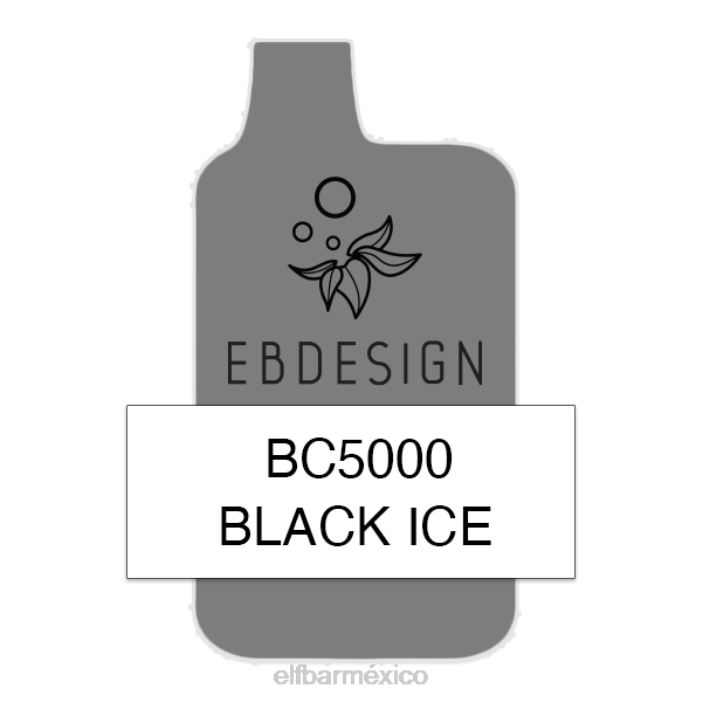 ELF BAR BC5000 Precio Mexico consumidor black ice 5000 - individual J40L289