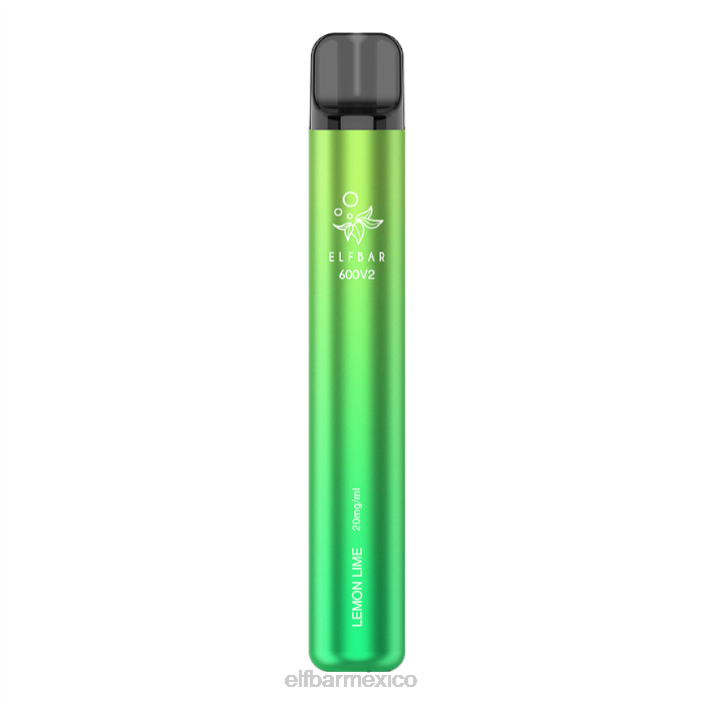 ELFBAR Mexico Vaporizador desechable 600v2 - 20 mg J40L15 Lima Limon