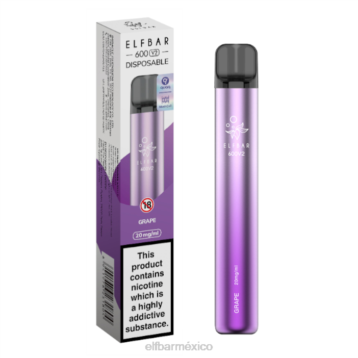 ELFBAR Mexico Vaporizador desechable 600v2 - 20 mg J40L15 Lima Limon