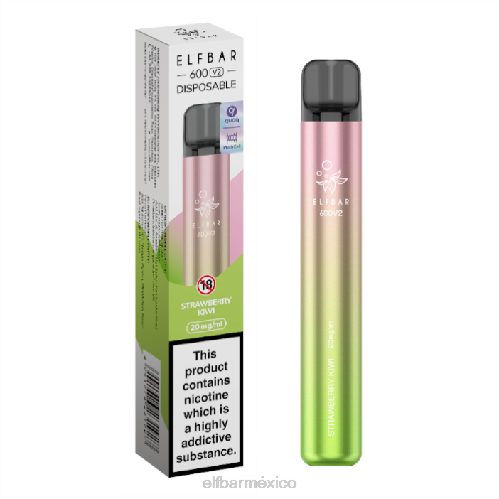 ELFBAR Mexico Vaporizador desechable 600v2 - 20 mg J40L15 Lima Limon