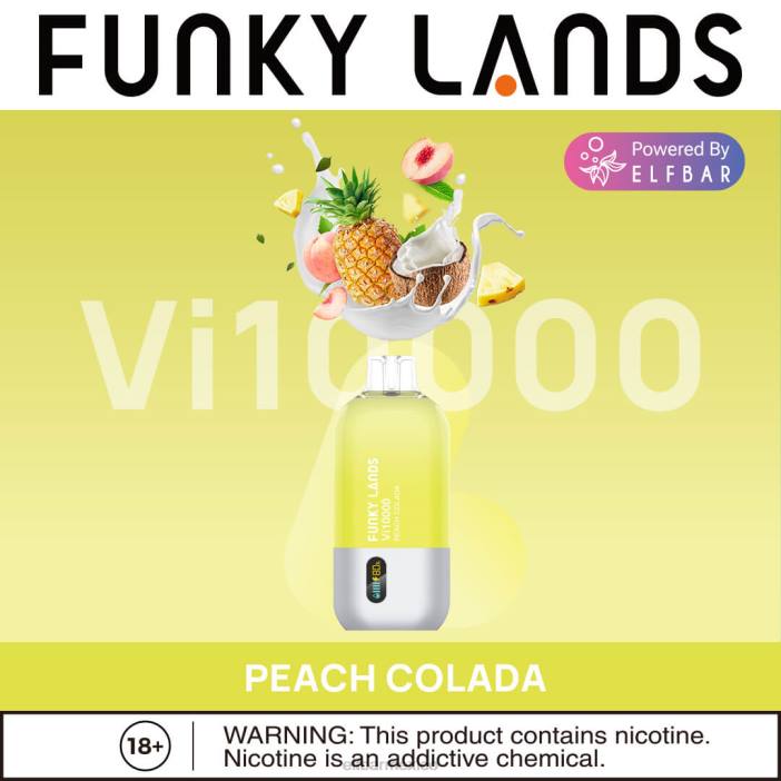 ELF BAR BC5000 Mexico Funky Lands vape desechable vi10000 bocanadas J40L464 colada de durazno