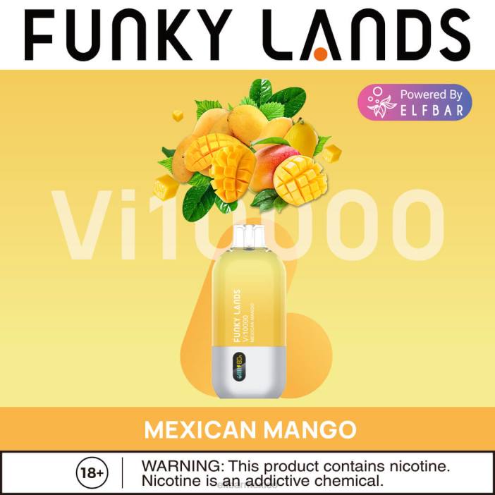 ELF BAR BC5000 Mexico Funky Lands vape desechable vi10000 bocanadas J40L464 colada de durazno