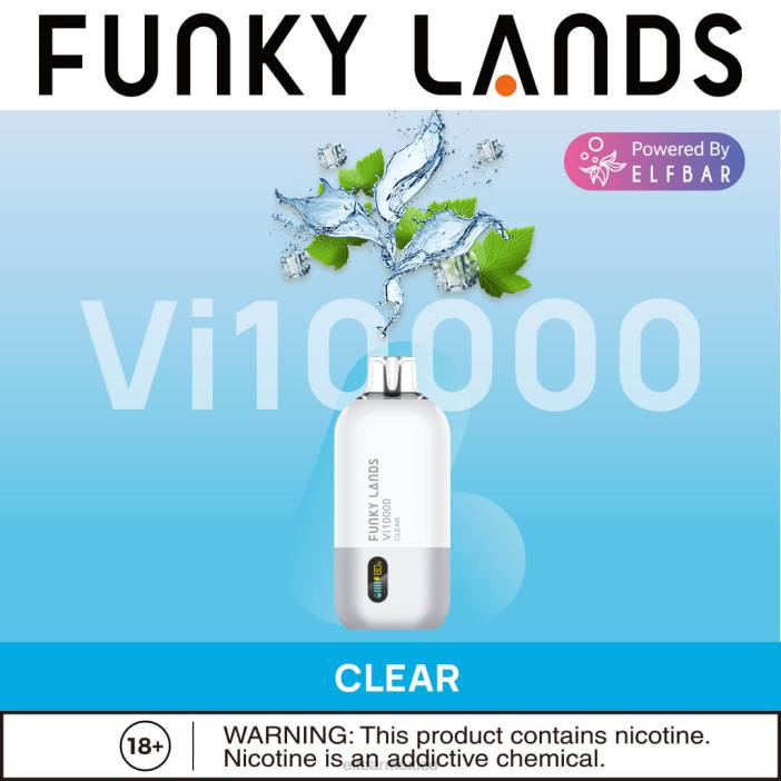 ELF BAR BC5000 Precio Mexico Funky Lands vape desechable vi10000 bocanadas J40L471 claro