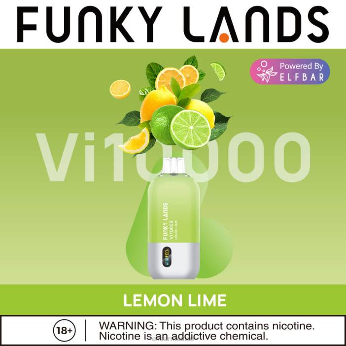 ELF BAR Mejores Sabores funky lands mejor sabor vape desechable vi10000 serie helada J40L455 Lima Limon