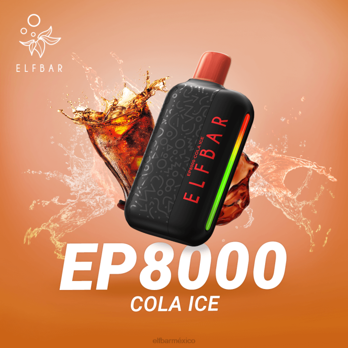 ELF BAR Mexico vape desechable nuevos soplos ep8000 J40L365 hielo de cola