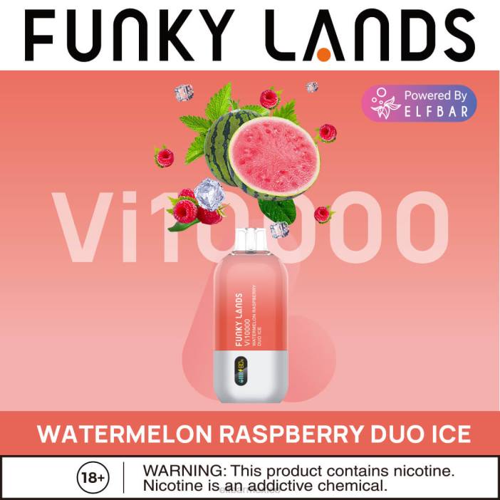 ELF BAR Monterrey Funky Lands vape desechable vi10000 bocanadas J40L462 sandía frambuesa dúo hielo