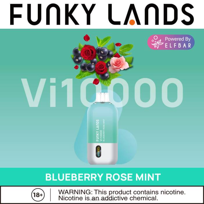 ELF BAR Sabores 4000 Funky Lands vape desechable vi10000 bocanadas J40L465 arándano rosa menta