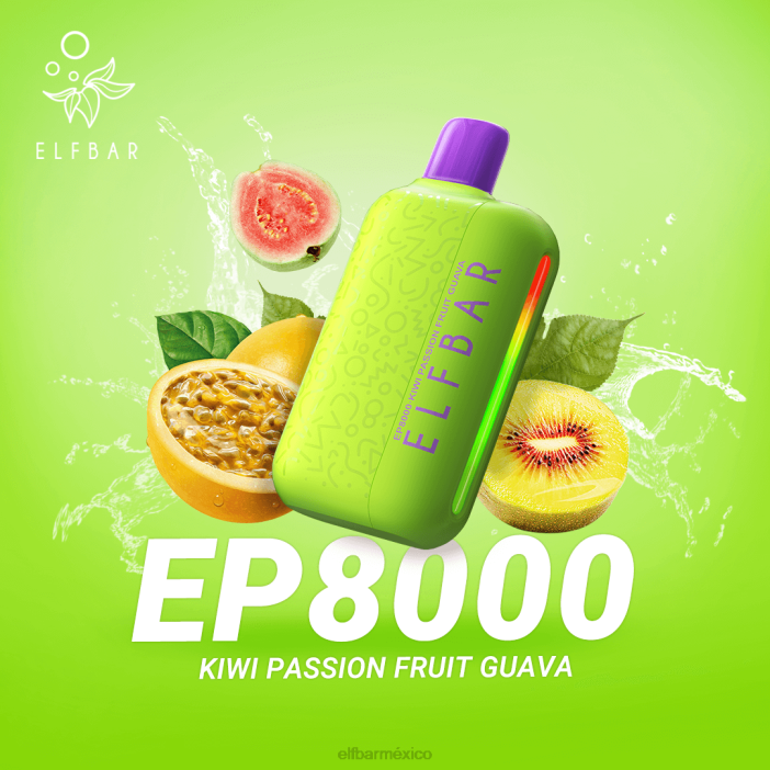 ELF BAR Sabores Mas Vendidos vape desechable nuevos soplos ep8000 J40L362 kiwi maracuyá guayaba