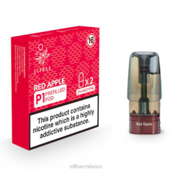 ELF BAR Bc5000 Como Funciona mate 500 p1 cápsulas precargadas - 20 mg (paquete de 2) J40L161 manzana roja