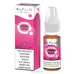 ELFBAR Mexico Sales de elfliq nic - cola de cereza - 10ml-20 mg/ml J40L197