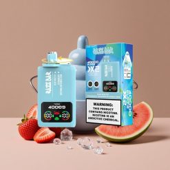 Razz Bar 40000 Puffs Azul Frambuesa Hielo-Fresa Sandía Chicle con Pantalla de Potencia