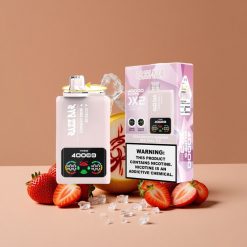 Razz Bar 40000 Puffs Vape Desechable Fresa Plátano_Toro Rojo Hielo con Pantalla de Potencia