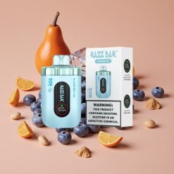 Razz Bar 50000 Puffs Electrónica Desechable Helado de Arándano Azul Tipo-C Recargable
