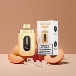 Razz Bar 50K Puffs Recargable Tipo-C Vape Desechable Melocotón Hielo
