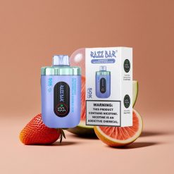 Razz Bar 50K Puffs Recargable USB-C Fresa Sandía Chicle