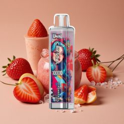 Uwin Crystal 10000 Puffs Fresa Hielo con Luces RGB 18ml