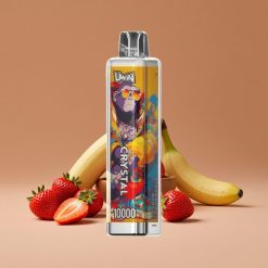 Uwin Crystal 10000 Puffs Fresa Plátano con luces RGB