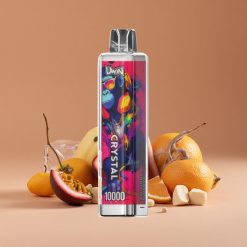 Uwin Crystal 10000 Puffs Vape Desechable Fruta de la Pasión Hielo con Luces RGB