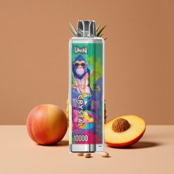 Uwin Crystal 10000 Puffs Vape Desechable Melocotón Mango Piña con RGB