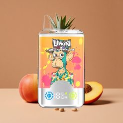 Uwin Crystal Twins 40000 Puffs Sistema de Sabores Dos Sabores Distintos Melocotón Mango Piña Red Bull
