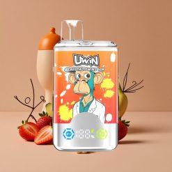 Uwin Crystal Twins 40000 Puffs Vape Desechable Fresa Plátano Amor 66 con 32ml de Líquido