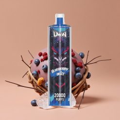 Uwin Shisha Hookah Crystal 20000 Puffs Arándano On Ice con bobina de malla