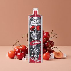 Uwin Shisha Hookah Crystal 20000 Puffs Cereza Hielo con Batería Recargable 650 mAh