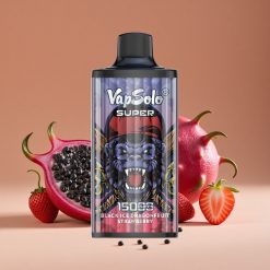 Vapsolo Super 15000 Puffs 40ml Dragón Frutilla Negro Hielo
