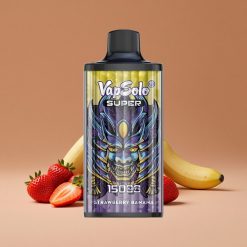 Vapsolo Super 15000 Puffs Vape Desechable Fresa Plátano 40ml