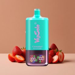 Vapsolo Triple 30000 Puffs 40ml Crema de Fresa y Hielo Desechable