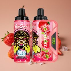 VapSolo VIKING 12000 Puffs 22ml Fresa Frambuesa Hielo Vape Desechable